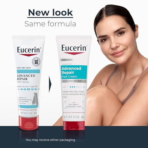 Eucerin Advanced Repair Foot Cream for Dry Feet, 10% Urea - 3 x 3 oz