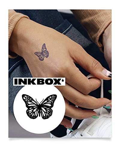 Inkbox Temporary Tattoos, Semi-Permanent Tattoo, One Premium Easy Long Lasting, Water-Resistant Temp Tattoo with For Now Ink - Lasts 1-2 Weeks, Morning Dance, 4 x 4 in