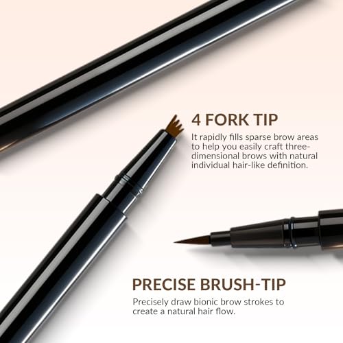 Microblading Eyebrow Pen 2-in-1 Dual-Tip Waterproof Brown