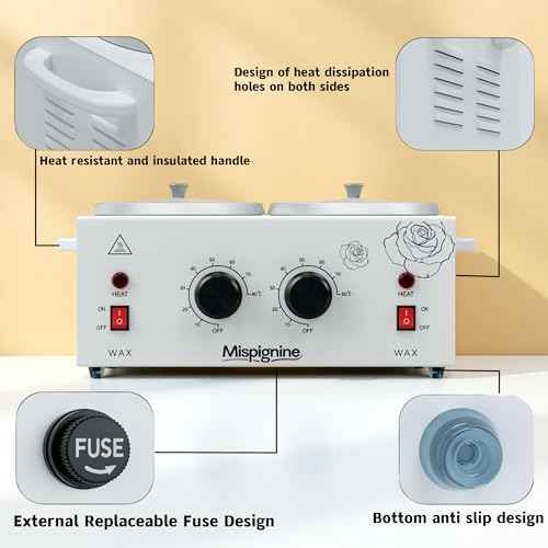 Double Wax Warmer Professional for Hair Removal, Large Wax Pot Electric Waxing Heater for Spa and Salon Equipment.