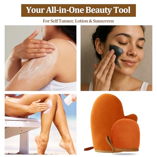 Self Tanning Mitt 2-Pack - Double-Sided Applicator with Thumb