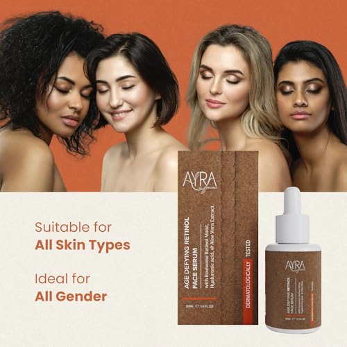 Age Defying Retinol Face Serum ? 1 Fl Oz | Anti-Aging with Rovisome Retinol, Hyaluronic Acid & Aloe Vera | Organic & Eco-Friendly | Reduces Fine Lines & Wrinkles