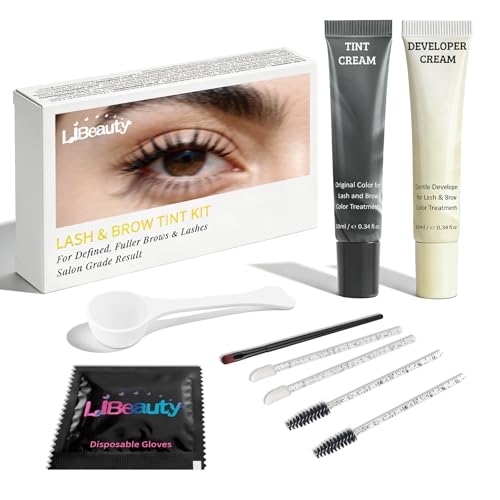 Libeauty Lash & Brow Color Kit - Instant Black Tint, 10ml