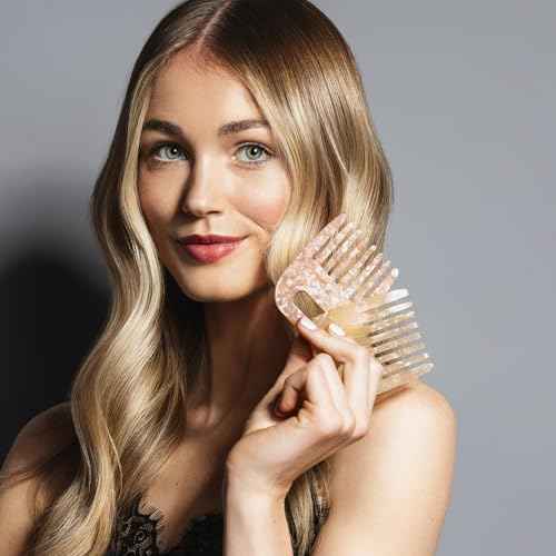 The Hair Edit Mini Untangle & Glide Wide-Tooth Combs Set for Women, Detangling Comb for All Hair Types, Scalp Massage, Travel