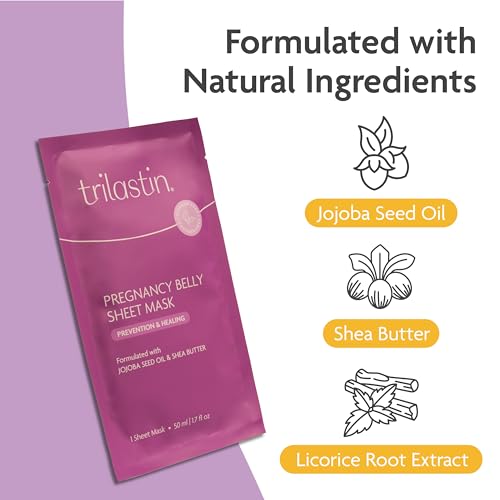 TriLASTIN Belly Mask for Pregnant Women | Stretch Mark & Itch Relief