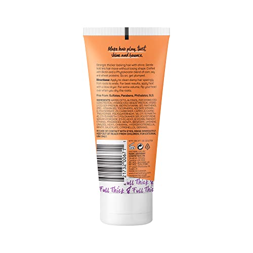 Marc Anthony Hair Thickening Styling Cream for Thin & Flat Hair, Instantly Thick - Volumizing Hair Cream with Biotin, Lightweight Hold for Thicker Fuller Hair - Sulfate-Free Haircare Products
