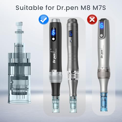 SAMSUWVA 10PCS Microneedling Pen Cartridges for Dr Pen M8 M7S - 16 Pin Home Use