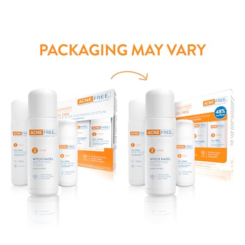 AcneFree 3-Step 24 Hour Acne Treatment Kit with Benzoyl Peroxide