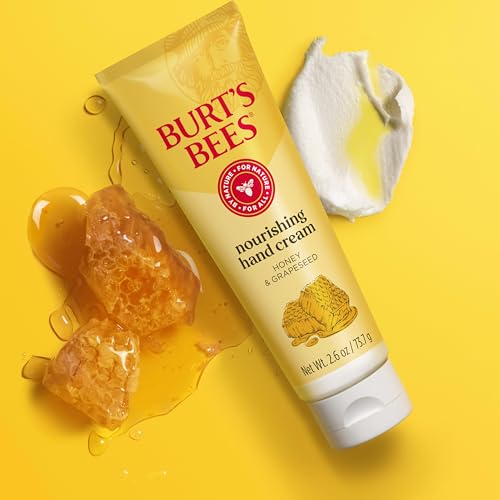 Burt's Bees Honey & Grapeseed Oil Nourishing Hand Cream for Dry Skin, 2.6 oz