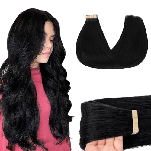 GOO GOO Tape in Hair Extensions Remy Human Hair, 20 Piece