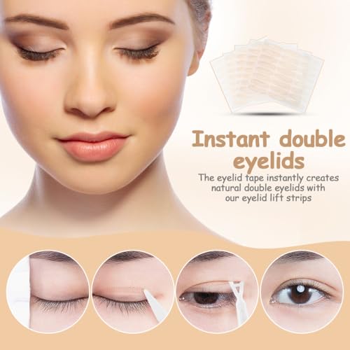 FOMIYES 240Pcs Lace Double Eyelid Tape for Hooded Eyes