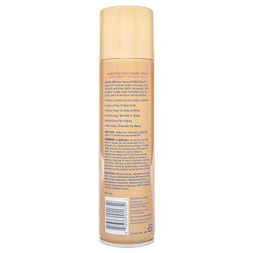 Alberto VO5 Aerosol Hair Spray, Extra Body, Hard to Hold, 8.5-Ounce Cans (Pack of 6)