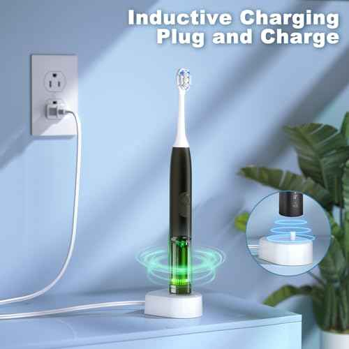 Charger Base Compatible with Philips Sonicare Electric Toothbrush 1100 7500 5100 5300 6100 4100 6500, Replacement Charger for HX6100 3000 6000 8000 9000 Series, Waterproof Travel Friendly Power Cord