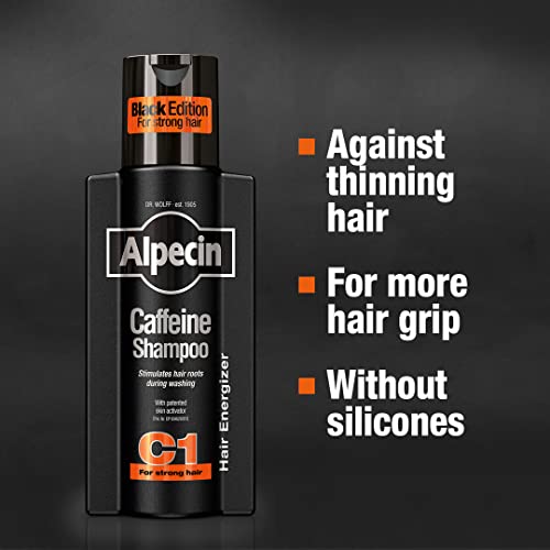 Alpecin Caffeine Shampoo C1 Black Edition - 8.45 oz