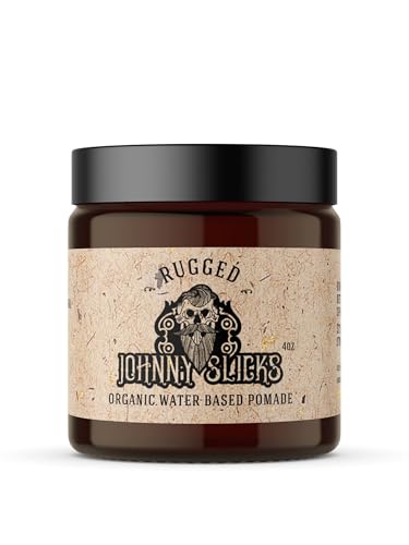 Johnny Slicks Organic Water Based Pomade for Men, 4oz