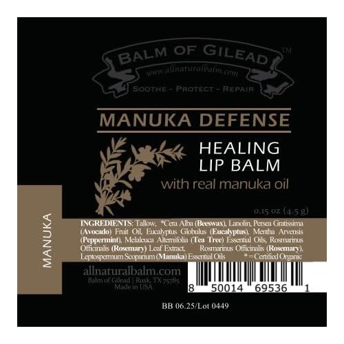Foot Healing Cream ? Manuka Defense Healing Lip Balm, Intensive Moisture Therapy, Manuka + Tea Tree - Synergistic Action, Deeply Nourishing, Relieving by Balm of Gilead