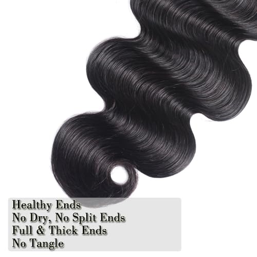 12A Human Hair Bundles 14 14 14 Inch Body Wave Bundles Human Hair Extensions 300g Unprocessed Brazilian Virgin Body Wave 3 Pieces Deals Brazilian Quick Weave Natural Black Wavy Extensions