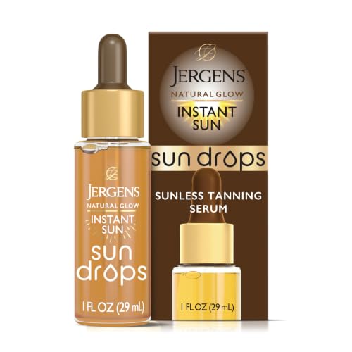 Jergens Natural Glow Tanning Drops, Oil-Free Self Tanner, 1 fl oz