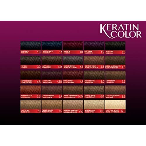 Schwarzkopf Keratin Color Permanent Hair Color Cream, 4.3 Red Velvet Brown