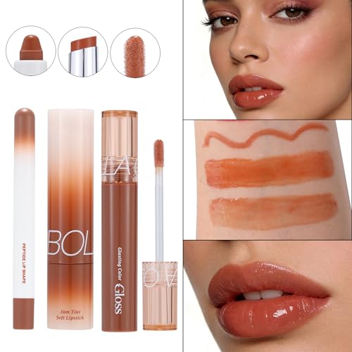 3-Piece K-Beauty Lip Combo Set with Liner, Balm & Gloss