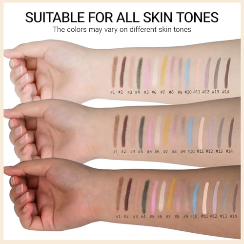 Erinde Waterproof Cream Eyeshadow Stick - Dark Green Shimmer