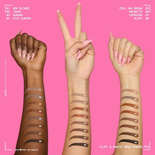 NYX PROFESSIONAL MAKEUP Fluff & Snatch Brow Powder Pen - Cool Ash Brown