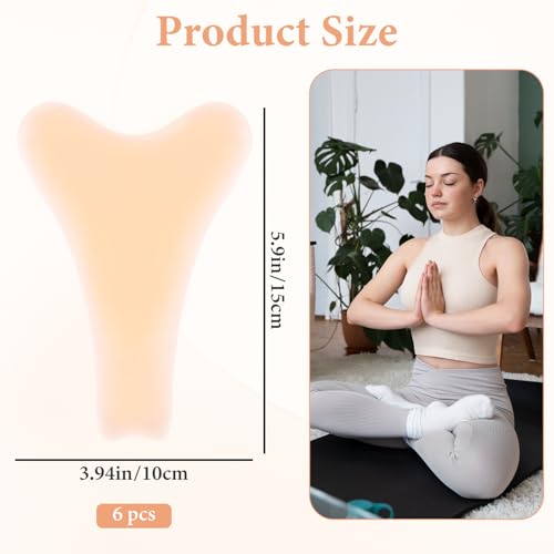 6-Pack Y-Shape Silicone Swimsuit Pads - Seamless Protection
