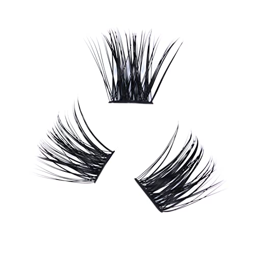 Lash Clusters Kit LAUBESS DIY Lash Extension Kit Lash Bond and Seal Waterproof Lash Glue Remover Tweezers Brush Cluster Eyelash Extensions Kit Eyelash Clusters (Kit 01-D-Mix8-14)