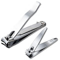 Nail Clippers Set - Stainless Steel Fingernail and Toenail Cutters for Men Women Travel
