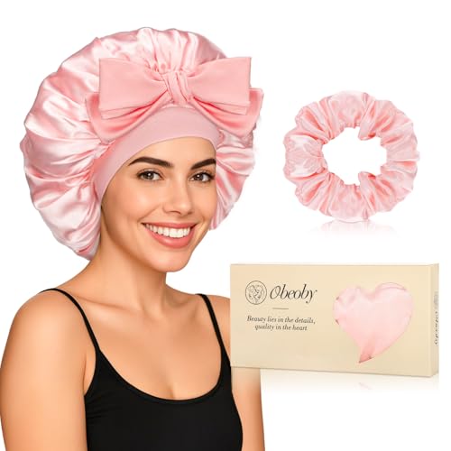 Double-Layer Satin Sleep Bonnet for Curly Hair