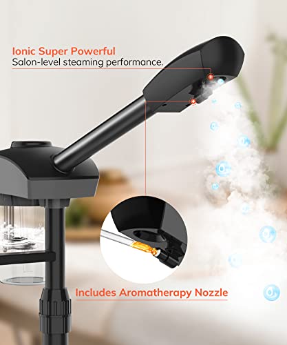 Professional Ionic Facial Steamer with 3X Magnifying Lamp