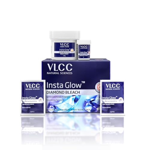 VLCC Insta Glow Diamond Bleach 60g for Brightening Skin