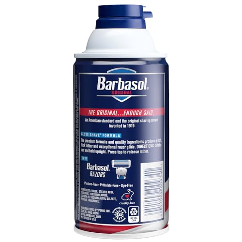 Barbasol Original Thick & Rich Shaving Cream 10 Oz (Pack of 12)