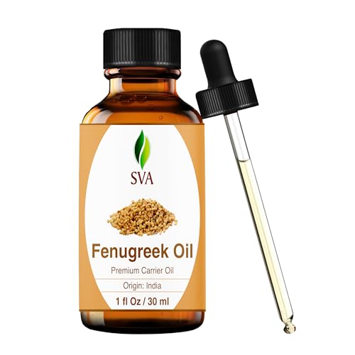 SVA Fenugreek Seed Carrier Oil - 1 Fl Oz (30 ml) with Dropper, Skin & Hair Care