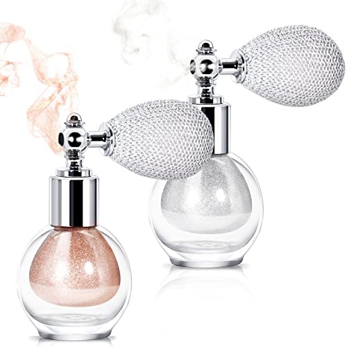 NewBang Highlighter Powder Spray - 2 Colors Pearl White & Nude Pink