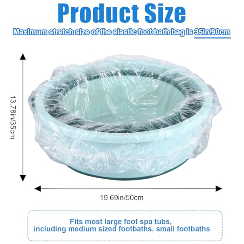 25pcs Disposable Pedicure Liners with Elastic Band - Foot Bath Spa Liners