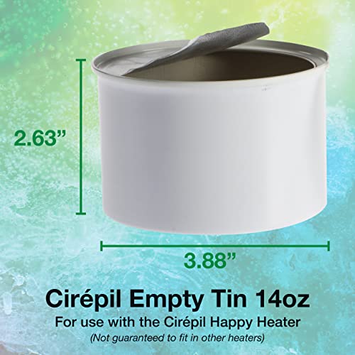 Cirepil - Nacr?e Blanche - 400g / 14.11 oz Soft Wax Tin - Creamy Strip Wax for Sensitive & Dry Skin - Gentle Pearl White Formula - Soothing Professional Body Depilatory Refill