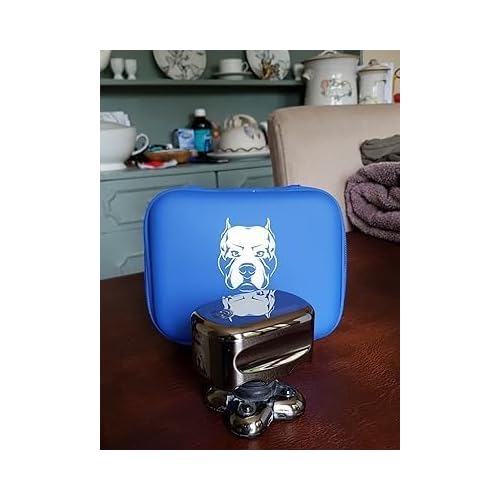 Skull Shaver Beige Butterfly Kiss Electric Razor Travel Case