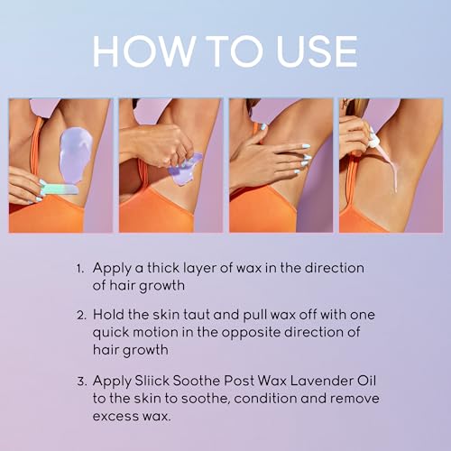 Sliick Hard Wax Beads for Hair Removal, Dream Clouds - DIY At-Home Wax Beads for Face, Body & Sensitive Skin, No-Strip Formula, 16 oz