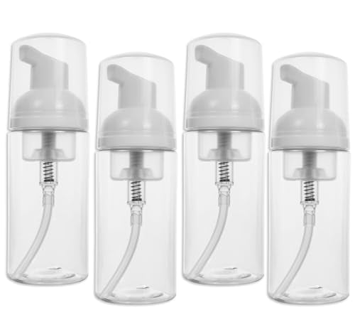 2oz Travel Foam Pump Bottles, 4-Pack Refillable Dispenser