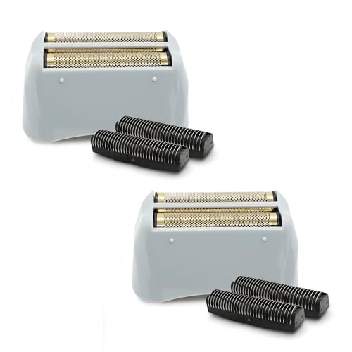 2 Pack Foil Shaver Replacement Compatible With Andis Model TS-1, TS-2 ((17150/17155/17200), Andis Blade Replacement with Stainless Steel Design for Smooth Shaving