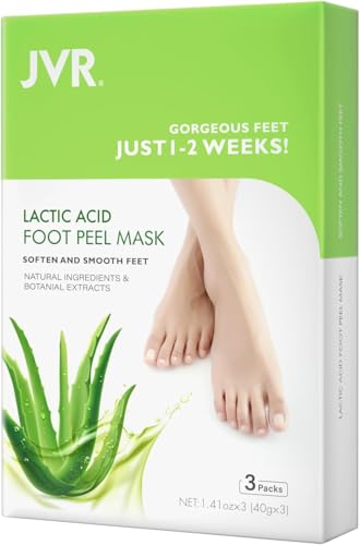 JVR Exfoliating Foot Peel Mask (3 Pairs) - Aloe Vera Callus Remover