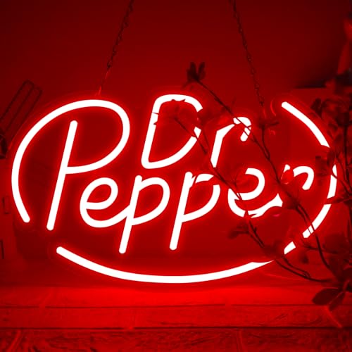 Red Neon Sign Light 16x10 Inch LED Wall Decor