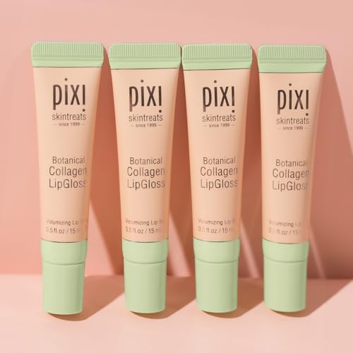Pixi Botanical Collagen Lip Gloss | Nourishing and High Shine | 0.5 fl oz / 15 ml