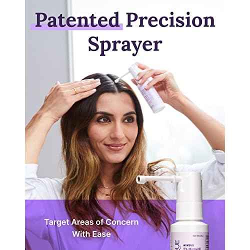 Keranique Hair Regrowth Treatment for Women - 2% Minoxidil for Women Hair Growth & Thickening - Topical Solution Scalp Treatment for Hair Loss & Thinning w/Precision Spray Applicator - 4 Fl Oz