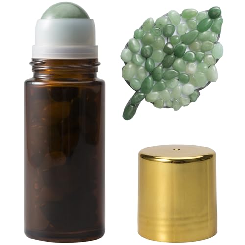 50ml Green Quartz Roller Bottle for Essential Oils