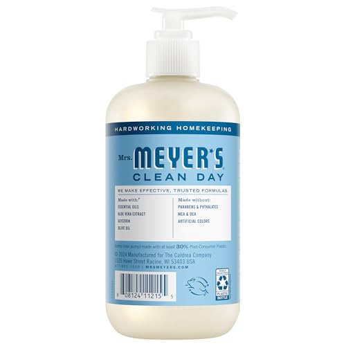 Mrs. Meyer's Clean Day Hand Soap, Rain Water, 12.5 Fl Oz (3-Pack)