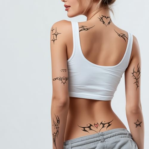 Y2K Temporary Tattoos | Waterproof Fake Tats for Parties