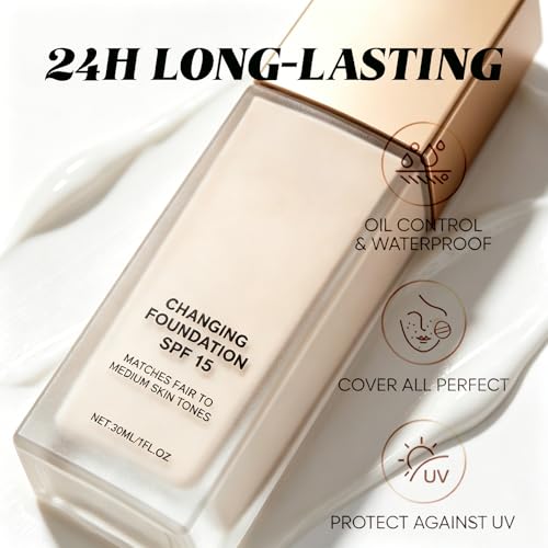 Hydrating Color Changing Foundation for Mature Skin - SPF15