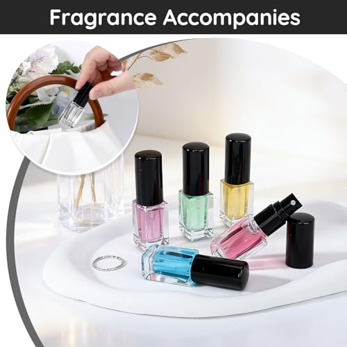 Segbeauty 10pcs 3ml Glass Perfume Spray Bottles with Fine Mist Atomizer